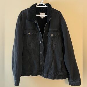 Old Navy Black Fleece-Lined Jacket